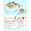 image:imageVEVOR Train Table 62 Multicolor Pieces Wooden Kids Activity Table with Large Storage Drawer 3in1 Wooden Train Set for Playing Drawing Reading Eating Creative Toy Set for Kids Ages 3Large Table  Storage Bag