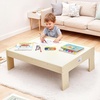 image:imageVEVOR Train Table 62 Multicolor Pieces Wooden Kids Activity Table with Large Storage Drawer 3in1 Wooden Train Set for Playing Drawing Reading Eating Creative Toy Set for Kids Ages 3Large Table  Storage Bag