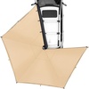 image:imageVEVOR 270 Degree Awning with Bulitin LED Light 3 Colors 133 sqft Driver Side Vehicle Awning UV50 Waterproof Car Side Awnings AllWeather Overland Awnings Car Shelter for SUV Truck CampingKhaki 270 15482ft Car Awning