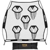 image:imageVEVOR 6x6ft Football Trainer Throwing Net Training Throwing Target Practice Net with 5 Target PocketsFootball Training Equipment Includes Portable Carry CaseGreat for QuarterbackBlack