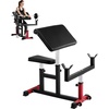 image:imageVEVOR Preacher Curl Bench Strength Training Biceps Machine Max load 440 LBS Home Gym Equipment Seated Arm Isolated Barbell Dumbbell Bicep Station Adjustable Weight Benches for Home Gym
