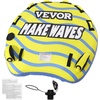 image:imageVEVOR Towable Tubes for Boating 14 Riders Inflatable Boat Tubes amp Towables 340680 lbs Capacity Multiple Sizes with Full Nylon Cover PaddedEVA Handles Fins amp Safety Valve MultiOption13 Riders