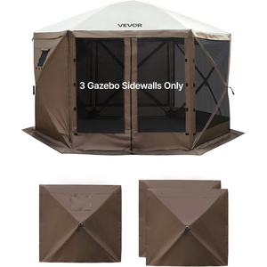image:imageVEVOR 3 Pack Canopy Sidewalls 10x10 ft 100 Waterproof 99 UV Protection HeavyDuty 210D Oxford Side Walls for StraightLeg Pop Up Canopy Tent Easy Up Outdoor Canopy for CampingTent NOT IncludedBrown