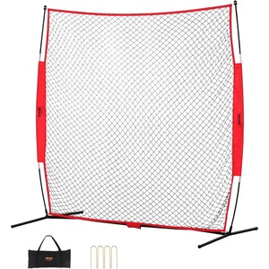 image:imageVEVOR 7X7ft12X9ft16X10ft20x10ft Barricade Backstop Net Ball Sports Barrier Netting Portable Practice Net for Baseball Softball Lacrosse Hockey Basketball Equipment Training Net7 x 7 Ft
