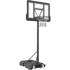 image:imageVEVOR Basketball Hoop Basketball Hoop 44 48 50 54 Inchs PC Backboard 4410FT Height Adjustable Basketball Portable Hoopamp Goal IndoorOutdoor Classic Basketball Court Teen Adult School ParkBlack 44in