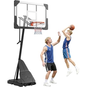 image:imageVEVOR Basketball Hoop Basketball Hoop 44 48 50 54 Inchs PC Backboard 4410FT Height Adjustable Basketball Portable Hoopamp Goal IndoorOutdoor Classic Basketball Court Teen Adult School ParkBlack Quickly Adjust 44in