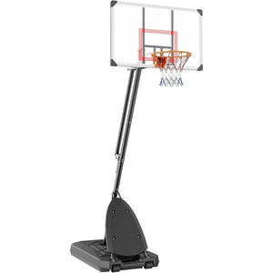 image:imageVEVOR Basketball Hoop Basketball Hoop 44 48 50 54 Inchs PC Backboard 4410FT Height Adjustable Basketball Portable Hoopamp Goal IndoorOutdoor Classic Basketball Court Teen Adult School ParkWhite 50in