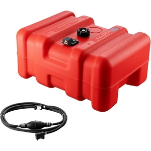 image:imageVEVOR Boat Fuel Tank 317Gallon12L Marine Outboard Transfer Tank Transfer Tank with 98ft Hose Gauge for Outboard Engine Yacht Fishing Boat Deck Red55L