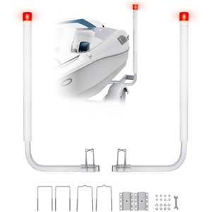 image:imageVEVOR Boat Trailer Guide 167 60 Adjustable Design Trailer Guide Poles 2PCS Trailer GuideOns for Ski Boat Fishing Boat or Sailboat Trailer60 with LED Light