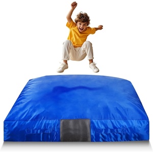 image:imageVEVOR Crash Pad for Kids Sensory with Foam Blocks and Washable Cover Large Soft Foam Landing Zone Giant Pillow Mat Sensory Room Equipment for Children Jumping Relaxing amp Play 5x45ft5x5ftBright Blue