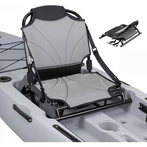 image:imageVEVOR Kayak Seat 1 Pack 13 Raised Height Universal Foldable Canoe Seat with Adjustable Back Support Adjustable Straps and Aluminum Alloy Frame for SitonTopFishingInflatable Kayaks amp Canoes