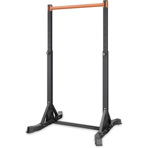 image:imageVEVOR Pull Up Bar 330LBS Capacity Portable Pullup Bar Station Pullup Bars Free Standing with HFrame Structure amp HeavyDuty Steel Tube 8 Level Height Adjustment Gravity Fitness for Arms Back Chest