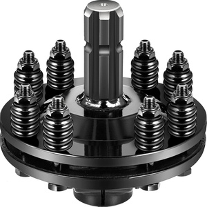 image:imageVEVOR Slip Clutch 1 38 PTO Slip Clutch Smooth Round Ends PTO Friction Clutch Carburized Steel Tractor Slip Clutch Adjustable Rotary Cutter Slip Clutch Black Brush Hog Slip Clutch for PTO Shaft6 Spline Ends