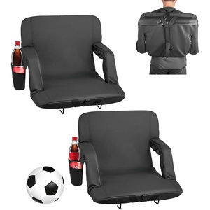 image:imageVEVOR Stadium Seat 6 Adjustable Angle Wide Bleacher Chair 29 Cushion Padded Stadium Seat with Armrest and Back Support Stadiums Chair with Hook Cupholder for Picnics Beach Sports and Gaming23 inch2 Pcs