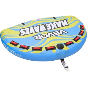 image:imageVEVOR Towable Tubes for Boating 14 Riders Inflatable Boat Tubes amp Towables 340680 lbs Capacity Multiple Sizes with Full Nylon Cover PaddedEVA Handles Fins amp Safety Valve MultiOption14 Riders