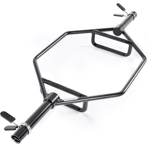 image:imageVEVOR Trap Bar Hex Bar 2Inch Hex Barbell 800 LBS Capacity Shrug Bars with Knurled Grips Weightlifting and Strength Training Equipment Home Gym for Squats Deadlifts Shoulder PressesBlack