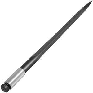 image:imageVevor Hay Spear 39 Bale Spear 3600 lbs Capacity Bale Spike Quick Attach Square Hay Bale Spears 1 34 Black Coated Bale Forks Bale Hay Spike with Hex Nut and Sleeve for Buckets Tractors Loaders39