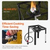 image:imageVEVOR 10 Qt Fish and Wing Fryer Aluminum Propane Fish Fryer Kit Outdoor Deep Fryer Seafood Pot with Thermometer Strainer Basket and 54000 BTUs Propane Burners for Outdoor and Backyard Cooking18qt