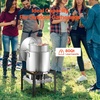 image:imageVEVOR 10 Qt Fish and Wing Fryer Aluminum Propane Fish Fryer Kit Outdoor Deep Fryer Seafood Pot with Thermometer Strainer Basket and 54000 BTUs Propane Burners for Outdoor and Backyard Cooking80qt