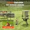 image:imageVEVOR 10 Qt Fish and Wing Fryer Aluminum Propane Fish Fryer Kit Outdoor Deep Fryer Seafood Pot with Thermometer Strainer Basket and 54000 BTUs Propane Burners for Outdoor and Backyard Cooking30qt