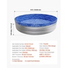 image:imageVEVOR 10 ft Round Stock Tank Pool Liner Overlap Swimming Pool Liner for 275 in Wall Height Extra Thick Heavy Gauge Vinyl Easy Install with LeakProof Patches Designed for Steel Sided AboveGroundStock Tank Liner275 in Wall Height