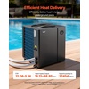image:imageVEVOR 14710 BTU Heat Pump for Above Ground Pool Electric Pool Heater with Heating amp Cooling Dual Mode Max COP 513 Smart Inverter Compressor Low Noise GFCI Protection for up to 3962 Gal SwimmingTop Air Outlet 22000 Gallons