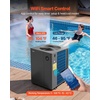 image:imageVEVOR 14710 BTU Heat Pump for Above Ground Pool Electric Pool Heater with Heating amp Cooling Dual Mode Max COP 513 Smart Inverter Compressor Low Noise GFCI Protection for up to 3962 Gal SwimmingTop Air Outlet 27000 Gallons