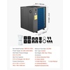 image:imageVEVOR 14710 BTU Heat Pump for Above Ground Pool Electric Pool Heater with Heating amp Cooling Dual Mode Max COP 513 Smart Inverter Compressor Low Noise GFCI Protection for up to 3962 Gal SwimmingTop Air Outlet 27000 Gallons