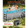 image:imageVEVOR 14710 BTU Heat Pump for Above Ground Pool Electric Pool Heater with Heating amp Cooling Dual Mode Max COP 513 Smart Inverter Compressor Low Noise GFCI Protection for up to 3962 Gal Swimming3900 Gallons