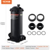 image:imageVEVOR 2026 Pro Pool Cartridge Filter System 100 SqFt Pool Filter for Inground amp Above Ground Pools Compatible WPumps 12HP1HP  Up to 6142 GPH Max Flow Pool Filters for Pools Up to 23775 GallonsCartridge Tank  Element