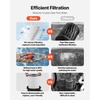image:imageVEVOR 2026 Pro Pool Cartridge Filter System 100 SqFt Pool Filter for Inground amp Above Ground Pools Compatible WPumps 12HP1HP  Up to 6142 GPH Max Flow Pool Filters for Pools Up to 23775 GallonsCartridge Tank  Element