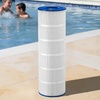 image:imageVEVOR 2026 Pro Pool Cartridge Filter System 100 SqFt Pool Filter for Inground amp Above Ground Pools Compatible WPumps 12HP1HP  Up to 6142 GPH Max Flow Pool Filters for Pools Up to 23775 GallonsElement Only