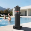 image:imageVEVOR 2026 Pro Pool Cartridge Filter System 100 SqFt Pool Filter for Inground amp Above Ground Pools Compatible WPumps 12HP1HP  Up to 6142 GPH Max Flow Pool Filters for Pools Up to 23775 GallonsCartridge Tank  Element
