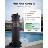 image:imageVEVOR 2026 Pro Pool Cartridge Filter System 100 SqFt Pool Filter for Inground amp Above Ground Pools Compatible WPumps 12HP1HP  Up to 6142 GPH Max Flow Pool Filters for Pools Up to 23775 GallonsCartridge Tank  Element