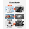 image:imageVEVOR 2026 Pro Pool Cartridge Filter System 100 SqFt Pool Filter for Inground amp Above Ground Pools Compatible WPumps 12HP1HP  Up to 6142 GPH Max Flow Pool Filters for Pools Up to 23775 GallonsCartridge Tank  Element