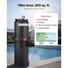 image:imageVEVOR 2026 Pro Pool Cartridge Filter System 100 SqFt Pool Filter for Inground amp Above Ground Pools Compatible WPumps 12HP1HP  Up to 6142 GPH Max Flow Pool Filters for Pools Up to 23775 GallonsCartridge Tank  Element