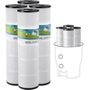 image:imageVEVOR 2026 Pro Pool Cartridge Filter System 100 SqFt Pool Filter for Inground amp Above Ground Pools Compatible WPumps 12HP1HP  Up to 6142 GPH Max Flow Pool Filters for Pools Up to 23775 GallonsElement Only