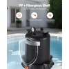 image:imageVEVOR 2026 Pro Pool Cartridge Filter System 100 SqFt Pool Filter for Inground amp Above Ground Pools Compatible WPumps 12HP1HP  Up to 6142 GPH Max Flow Pool Filters for Pools Up to 23775 GallonsCartridge Tank  Element