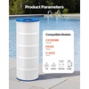 image:imageVEVOR 2026 Pro Pool Cartridge Filter System 100 SqFt Pool Filter for Inground amp Above Ground Pools Compatible WPumps 12HP1HP  Up to 6142 GPH Max Flow Pool Filters for Pools Up to 23775 GallonsElement Only
