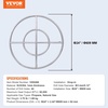image:imageVEVOR 24 x 8 inch Dropin Fire Pit Pan Rectangular Stainless Steel Fire Pit Burner Kit Propane Gas Fire Pan 120000 BTU with HBurner for Indoor or Outdoor UseModern