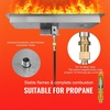 image:imageVEVOR 24 x 8 inch Dropin Fire Pit Pan Rectangular Stainless Steel Fire Pit Burner Kit Propane Gas Fire Pan 120000 BTU with HBurner for Indoor or Outdoor Use30 x 10 inch
