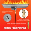 image:imageVEVOR 24 x 8 inch Dropin Fire Pit Pan Rectangular Stainless Steel Fire Pit Burner Kit Propane Gas Fire Pan 120000 BTU with HBurner for Indoor or Outdoor Use24 x 8 inch