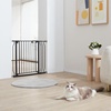 image:imageVEVOR 29546 Extra Wide Baby Gate for Stairs Auto Close Dog Gate for The House Easy Install Pressure Mounted Pet Gates for Doorways Easy Walk Thru Wide Safety Gate for Dog WhiteBlack