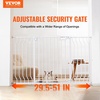 image:imageVEVOR 29546 Extra Wide Baby Gate for Stairs Auto Close Dog Gate for The House Easy Install Pressure Mounted Pet Gates for Doorways Easy Walk Thru Wide Safety Gate for Dog WhiteWhite