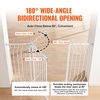 image:imageVEVOR 29546 Extra Wide Baby Gate for Stairs Auto Close Dog Gate for The House Easy Install Pressure Mounted Pet Gates for Doorways Easy Walk Thru Wide Safety Gate for Dog WhiteWhite