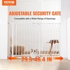 image:imageVEVOR 29546 Extra Wide Baby Gate for Stairs Auto Close Dog Gate for The House Easy Install Pressure Mounted Pet Gates for Doorways Easy Walk Thru Wide Safety Gate for Dog WhiteWhite