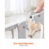 image:imageVEVOR 29546 Extra Wide Baby Gate for Stairs Auto Close Dog Gate for The House Easy Install Pressure Mounted Pet Gates for Doorways Easy Walk Thru Wide Safety Gate for Dog WhiteWhite
