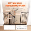 image:imageVEVOR 29546 Extra Wide Baby Gate for Stairs Auto Close Dog Gate for The House Easy Install Pressure Mounted Pet Gates for Doorways Easy Walk Thru Wide Safety Gate for Dog WhiteBlack