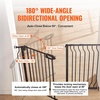 image:imageVEVOR 29546 Extra Wide Baby Gate for Stairs Auto Close Dog Gate for The House Easy Install Pressure Mounted Pet Gates for Doorways Easy Walk Thru Wide Safety Gate for Dog WhiteBlack