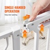 image:imageVEVOR 29546 Extra Wide Baby Gate for Stairs Auto Close Dog Gate for The House Easy Install Pressure Mounted Pet Gates for Doorways Easy Walk Thru Wide Safety Gate for Dog WhiteWhite